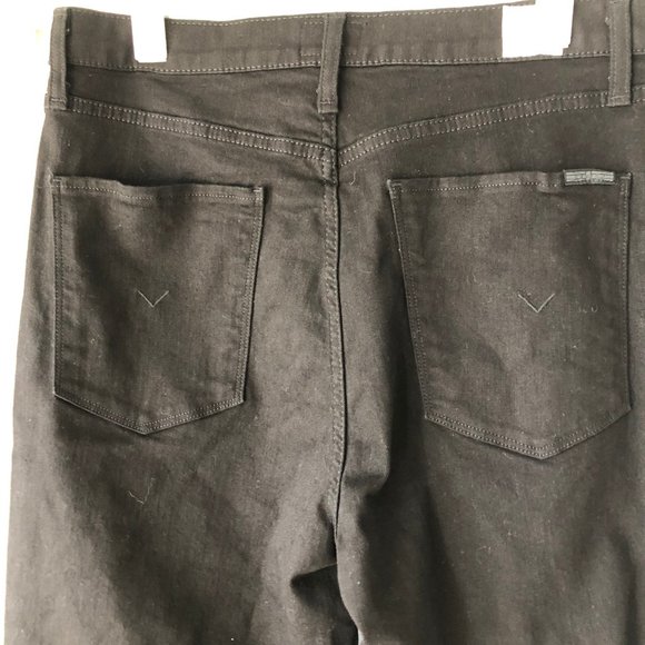 NWT HUDSON JEANS Noa Black Mid Rise Straight Leg Crop Jeans SZ 30 = US 10 - Picture 6 of 8